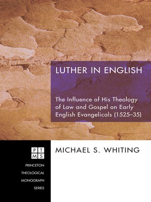 cover image of Luther in English